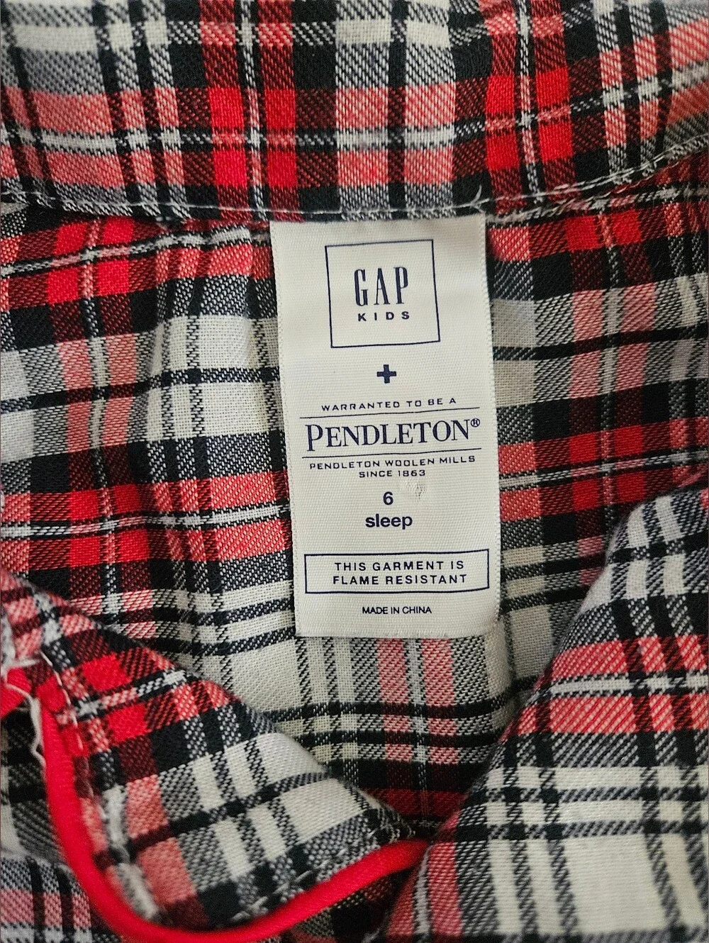 GAP Kids + Pendleton Flannel Button Down Pajamas